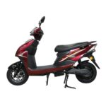 Green Invicta Low Speed Electric Scooter Non Rto 60Km Range Red With Portable Charger