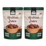 Wonderland Foods (Device) 1Kg (500G X 2) Premium Arabian Dates | Soft And Chewy Texture Khajur, Khajoor, No Preservatives, No Added Sugar, Rich In Iron, Fibre & Vitamins, Fresh