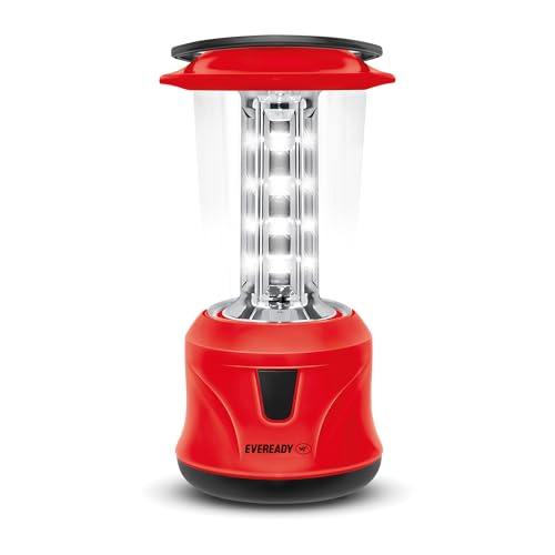 Eveready Hl58, Rechargeable 4.8W Emergency Lantern, Overcharge & Deep Discharge Protection, Easy Plug & Play Charging, 360° Lighting