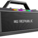 Nu Republic Sonicpop 1200 With Upto 18 Hrs Playtime, X-Bass, 3X1 Powerful Dynamic Drivers 60 W Bluetooth Speaker(Black, Stereo Channel)