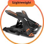 Nextwave Laptop Stand With Adjustment Levels For Laptops 4 In 1 Laptop Stand + Book Stand + Tab Stand + Mobile Stand Plastic Floor And Desk Stand Laptop Stand With Adjustable Height Compatible With Universal Laptops(Black)