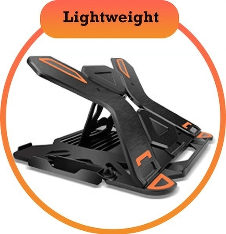 Nextwave Laptop Stand With Adjustment Levels For Laptops 4 In 1 Laptop Stand + Book Stand + Tab Stand + Mobile Stand Plastic Floor And Desk Stand Laptop Stand With Adjustable Height Compatible With Universal Laptops(Black)