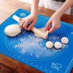 Silicone Roti Mat – Extra Thick Non-Stick Rolling Mat For Dough, Chapati, Fondant, Pastry, Pie Crust – Heat-Resistant Multipurpose Baking & Oven Liner (50L X 40W)