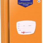 Target Publications Small Square Maths Notebooks For Kids | Soft Cover | Pack Of 4 Regular Notebook Ruled 172 Pages(Brown, Pack Of 4)