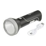 Amazonbasics 2 In 1 Rechargeable Torch And Table Light, Black, Led