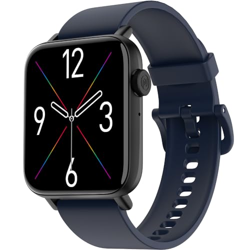 Noise Vivid Call 2 Smart Watch With 1.85” Hd Display, Bt Calling, Ip68 Waterproof, 7 Days Battery Life, Sleep Tracking, 100+ Watch Faces (Space Blue)