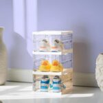 Aloxe Transparent Shoe Rack For Home | Modular Plastic Shoe Storage Box And Organizer With Clear Front Door For Sneakers, Boots & Heels (3 Layers)
