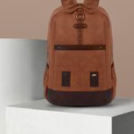 Gear Classic Anti Theft Faux Leather 31 L Laptop Backpack(Tan)
