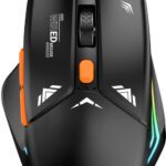 Portronics Vader Gaming Mouse With 6 Buttons, Thumb Support, Rgb Lights, Max 6400 Dpi Wired Ambidextrous Optical  Gaming Mouse(Usb 2.0, Black)