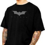 Modern Mode Creation Printed Men Round Neck Black T-Shirt