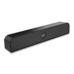 Ptron Musicbot Evo 12W Bluetooth Soundbar Speaker 5.0, 10Hrs Playback, Stereo For Phone/Tv/Laptop/Tablets/Projectors, Multi Modes Aux/Tf Card/Usb Drive & Tws Pairing (Black)