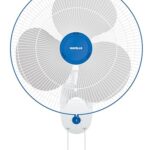 Havells Gatik Pro 400Mm Wall Mount Fan | Rpm: 1350 | Double String For Speed & Oscillation Control | Thermal Overloaded Protected Motor | 100% Copper Wire Winding Motor | 2 Year Warranty (White Blue)