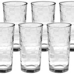 Amazon Brand – Solimo Eden Juice Glass Set, 260Ml, Set Of 6, Transparent