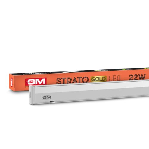 Gm Strato Led Batten | 22W Led Light | 2200 Lumens Bright Output | 10 Years Life | 60% Energy Saving | Glare-Free Illumination | Durable Body | For Homes, Offices & Other Spaces
