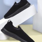 Liberty Lightweight & Comfortable Walking Shoes For Men(Black , 7)