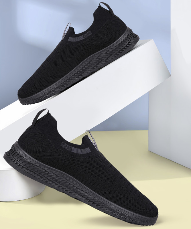 Liberty Lightweight & Comfortable Walking Shoes For Men(Black , 7)