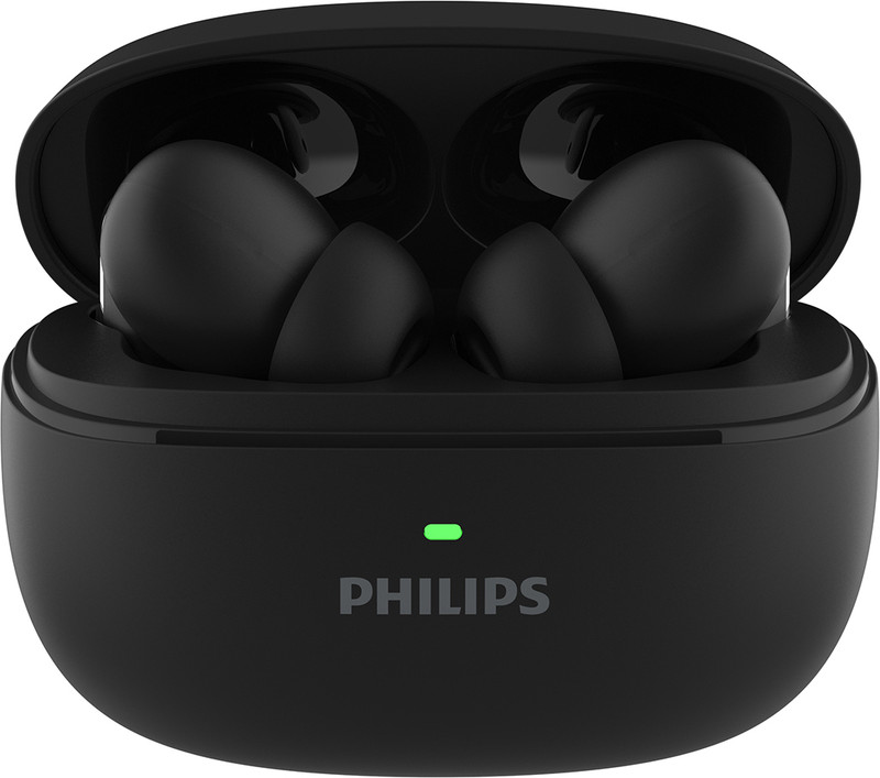 Philips Tat1150Bk/94 Premiumin Ear Earbuds With Anc& Enc,55H Play Time,13Mm Drivers,Ipx5 Bluetooth(Deep Black, True Wireless)