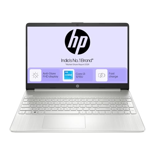 Hp 15S, 12Th Gen Intel Core I3-1215U (8Gb Ddr4, 512Gb Ssd) Anti-Glare, 15.6″/39.6Cm,Fhd, Win 11, Ms Office 21, Silver, 1.69Kg, Fy5006Tu/Fd0751Tu/Fd0752Tu, Uhd Graphics, Hd Camera, Dual Speakers Laptop