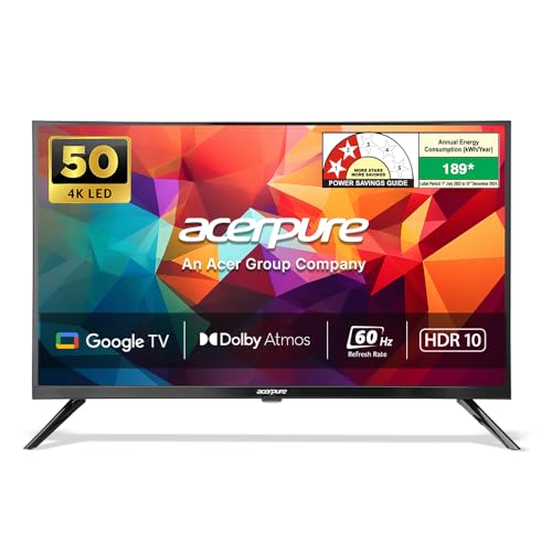 Acerpure 127 Cm (50 Inch) Swift Series Uhd Led Smart Google Tv Ap50Ug51Asftd Model (Black)
