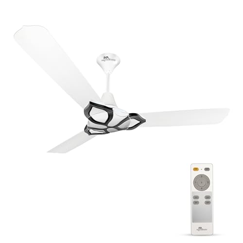 Rr Signature Jaipur Gangaur Bldc 5 Star, 28-Watt & 60% Energy Savings, Designer High Speed Ceiling Fan With Remote, For Home & Office Agaria White