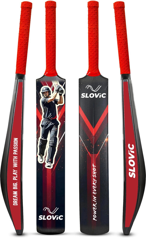 Slovic Lightweight Plastic Tennis Cricket Bat For Kids| Indoor & Outdoor| Pvc/Plastic Cricket  Bat For 12 – 14 Yrs(790 G)