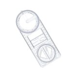 Multifunctional Geometric Ruler – Drawing Template For Woodworking, Drafting, Math & Layout – Durable Angle Measuring Stencil Tool For Students & Professionals