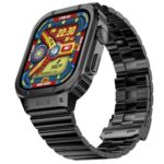 Fire-Boltt Maverick Smartwatch 51.308Mm (2.02 Inch) Ips Display, Luxury Stainless Steel Look, 320X385 Pixel Resolution, Bluetooth Calling, Voice Assistant (Black)