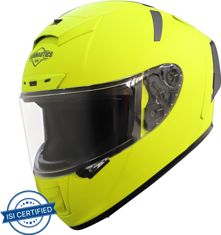 Steelbird Sa-2 Aeronautics Motorbike Helmet(Fluo Neon)