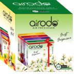 Airodo Magic Rose, Citrus Blosy, Just Jasmine, Lovely Lavender Blocks Air Freshener Blocks For Bathroom And Toilet |Lasts Up To 45 Days|24H Protection-50Gm(4 Units)