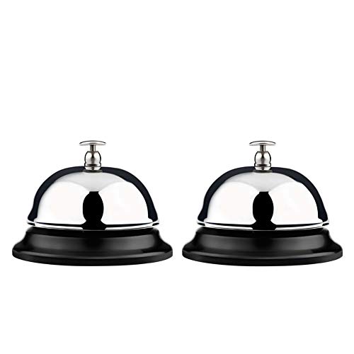 Service Bell, Call Bell, Desk Bell, Big Button, 2Pack, Improved Version