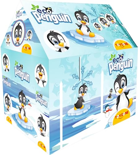Toy Zone Tent House Play Set- Penguin | Kids Tent House | Penguin Kids Tent | Light Weight | Outdoor & Indoor Play Tent | Easy To Assemble | For Age 2+ Years