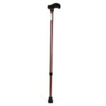 Rcsp Walking Stick For Men & Women | Height Adjustable Hand Stick For Walking Support Patients, Old People Brown