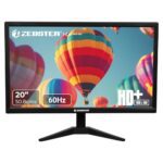 Zebster Gv120 20 Inch (50.8 Cm) Led Monitor With Dual Hdmi & Vga Input, Hd+ 1600 X 900, 250Nits Brightness, 16.7M Colors, 16:9 Aspect Ratio, Wall Mountable
