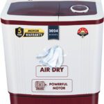 Marq By Flipkart 6 Kg 5 Star Rating Innowash Range Semi Automatic Top Load Washing Machine White, Maroon(Mqsa605Nnndm / Mqsa60H5W)
