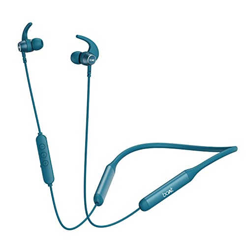 Boat Rockerz 330 Pro In Ear Bluetooth Neckband With 60Hrs Playtime, Asap Charge, Enx Tech, Signature Sound, Bt V5.2, Dual Pairing, Ipx5, With Mic (Teal Green)