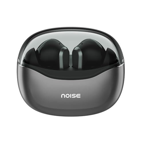 Noise Buds Vs601 In-Ear Truly Wireless Earbuds With 50H Of Playtime, Transparent Case Lid, Quad Mic Enc, Dual Device Pairing, 10Mm Driver, Bt V5.3 (Graphite Black)