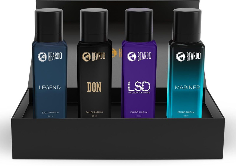 Beardo Best Day Perfume Gift Set | Long Lasting | 4 X 20 Ml Eau De Parfum  –  80 Ml(For Men)