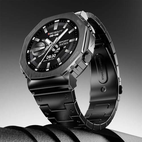 Boltt Obsidian 33.5Mm (1.32 Inch) Amoled Display, Stainless Steel Design, 466 * 466 Px Resolution, Bluetooth Calling, Multiple Sports Modes, Health Mode, Ip67, Weather Updates