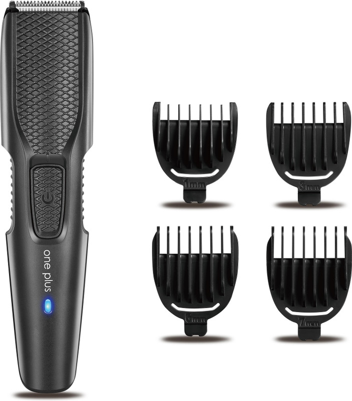 One Plus Op 21 Cordless Professional Hair Trimmer For Men Waterproof Trimmer 120 Min  Runtime 4 Length Settings(Black)