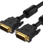 Zebronics Dvi Cable 2 M Zeb-Dvi20 Is A 2M Cable That Supports 4K @60Hz, Strong, Durable With Gold-Plated(Compatible With Tv, Black)