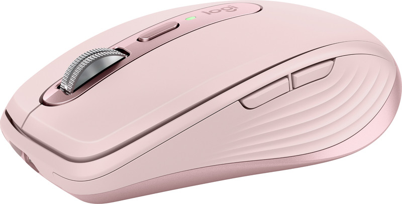 Logitech Mx Anywhere 3S Wireless Ambidextrous Optical Mouse  With Bluetooth(2.4Ghz Wireless, Bluetooth, Rose)