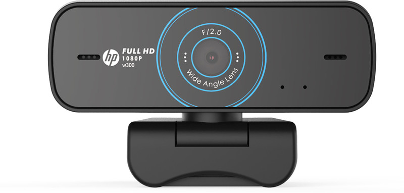 Hp W300 2 Hd Webcam With Built-In Microphone Usb Connectivity(Black)