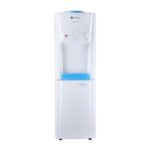 Bonkaso Blueprint Hot & Cold Water Dispenser 21C Top Loading With Refrigerator – White/Blue, 20 L