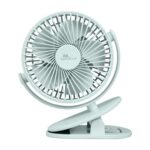 Rr Signature Buddy Mini 110Mm Portable Clip Fan | 4H Battery | Silent & C Type Rechargeable | 360° Rotation | Multi-Clip Function | Portable Cooling | Personal Cooling Fan For Home [Aqua Green]