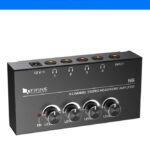 Fifine N6 160 W 4 Channel Stereo Headphone Av Control Amplifier Black(Black)