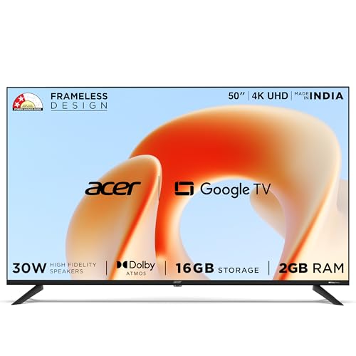 Acer 126 Cm (50 Inches) G Plus Series 4K Ultra Hd Led Smart Google Tv Ar50Udggr2851Ad