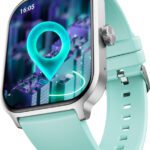 Boat Storm Call 3 Plus W/ Turn By Turn Navigation, Qr Tray, 49.7Cm(1.96″) Hd Display Smartwatch(Mint Green Strap, Free Size)