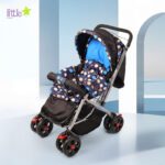 Little Rides Explorer Baby Stroller New Born/Kids, With Safety Belt, 360 Swivel Wheel Stroller(Multi, Blue)