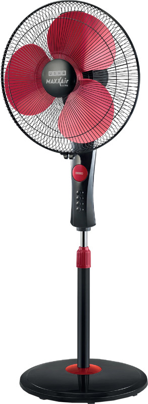 Usha Maxx Air Ultra With 2 Year Warranty Silent Operation 400 Mm Pedestal Fan(Maroon | Pack Of 1)