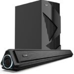 Boat Aavante 1550 Pro/Plus W/ Exquisite Design, Leds & Master Remote Control 160 W Bluetooth Soundbar(Pebble Black, 2.1 Channel)